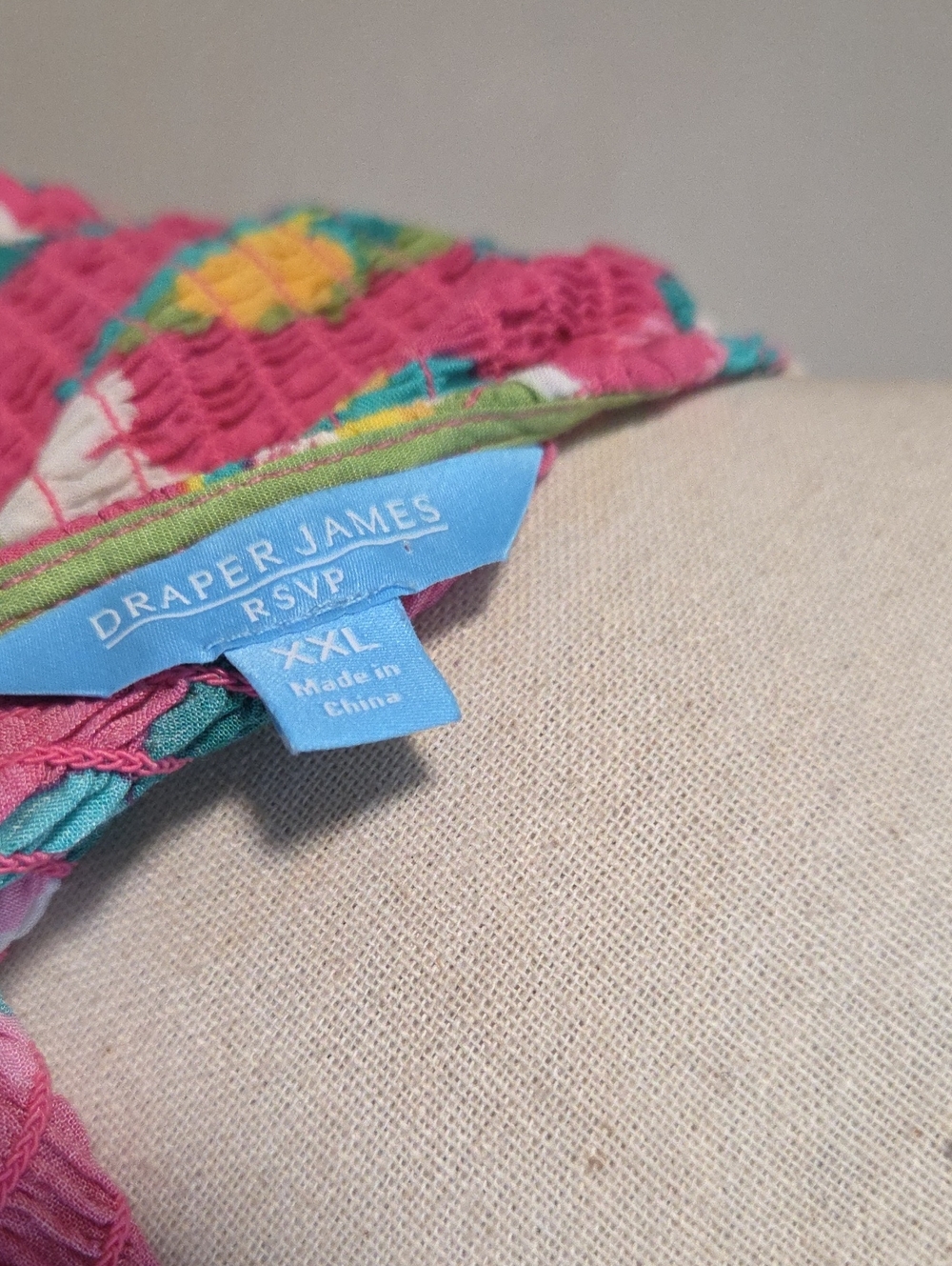 Draper James Pink Multicolor Floral Smocked Midi Dress - Picture 3 of 5
